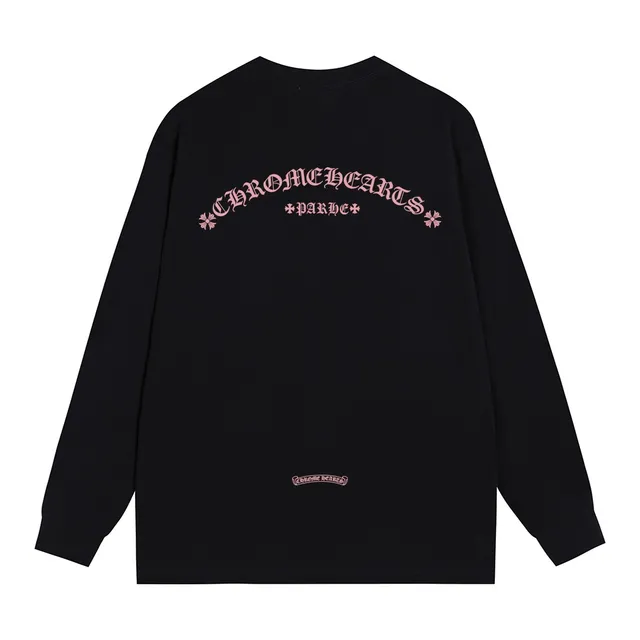 Chrome Hearts Paris Embroidered Back Long-Sleeve T-Shirt