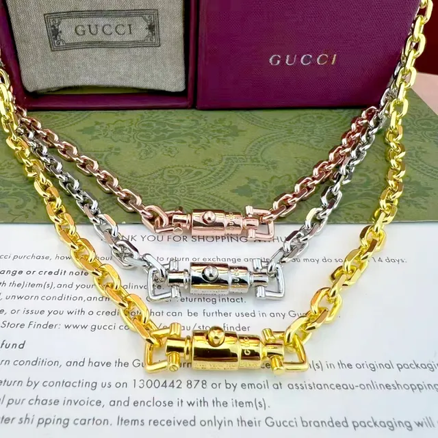 Gucci Chunky Curb Chain Silver Bracelet