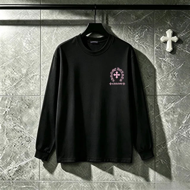 Chrome Hearts Graphic Print Black Long-Sleeve T-Shirt