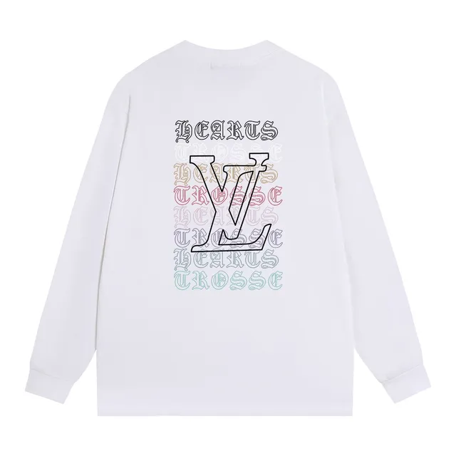 Louis Vuitton Black Multicolor Long-Sleeve Crewneck T-Shirt