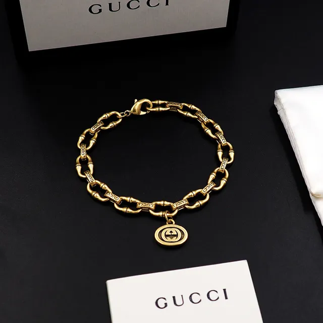 Gucci Ophidia Gold-Tone Bamboo Link Bracelet