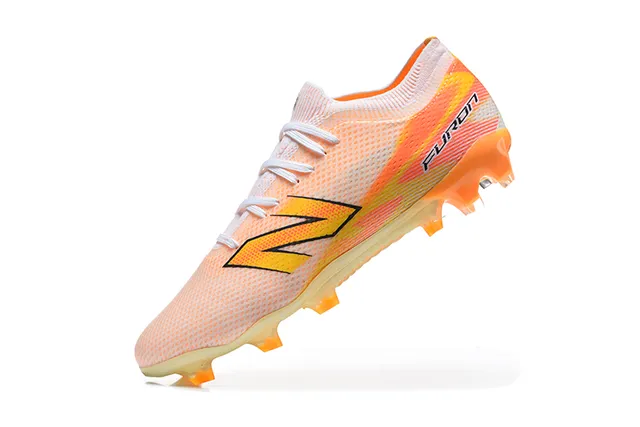 New Balance Furon Gradient Peach Orange Firm-Ground Soccer Shoes