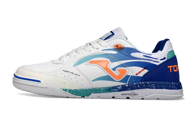 Joma Top-Plex White Blue Synthetic Upper Sneakers