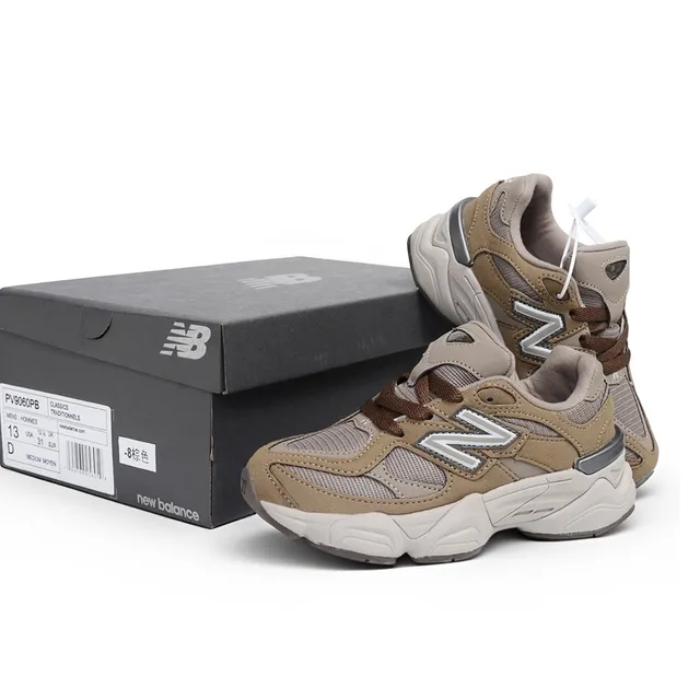 New Balance 9060 Pink Mauve Chunky Sneakers
