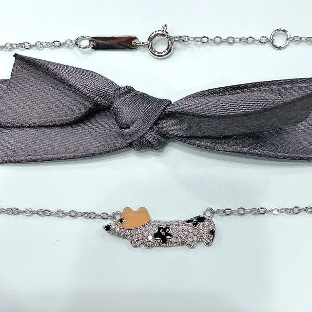 Tiffany & Co. Return to Tiffany Dog Pendant Silver Necklace