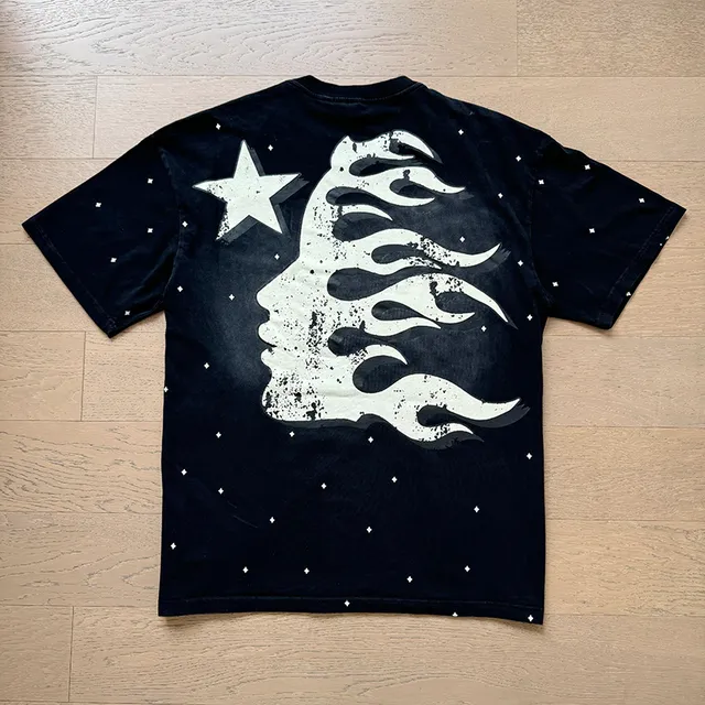 Hellstar Double-Sided Graphic Print Oversized T-Shirt