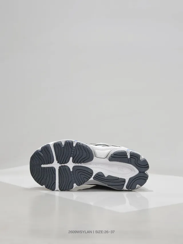ASICS White Blue Midsole Mesh And Synthetic Overlay Chunky Sneakers