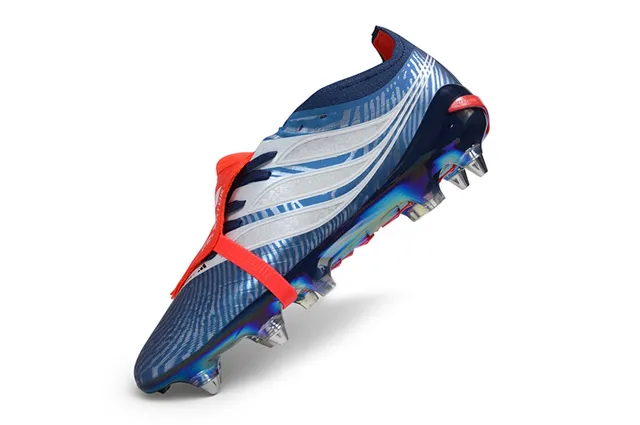 Puma Future Z Blue Red Low-Cut Holographic Sole Firm-Ground Soccer Shoes