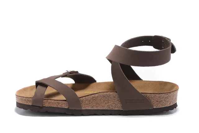 Birkenstock Arizona Brown Cork Footbed Gladiator Sandals