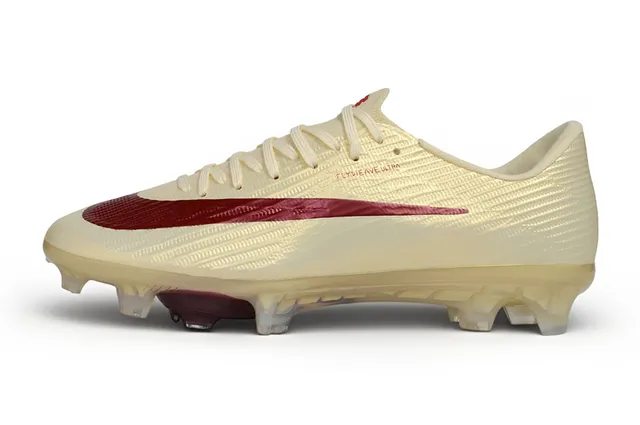 Nike Phantom GT Flyweave Ultra Cream and Burgundy Firm-Ground Soccer Shoes