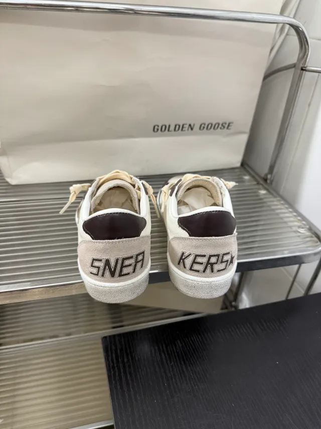 Golden Goose GGDB LTD Edition Off-White and Brown Lifestyle Sneakers