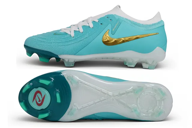 Nike Phantom GT Turquoise Gold Firm-Ground Soccer Shoes