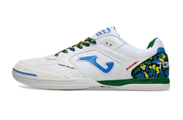 Joma Top-Plex White Blue Synthetic Upper Sneakers