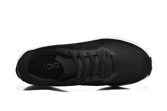 On Cloud Black and White Running Shoes