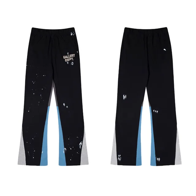 Gallery Dept Paint-Splatter Flared Elastic-Waist Pants