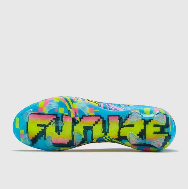 Puma Future Z Pixel Art Bright Blue Multicolor Firm-Ground Soccer Shoes
