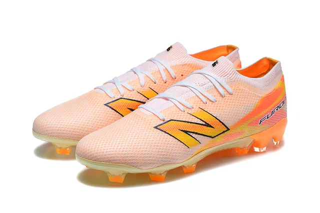 New Balance Furon Gradient Peach Orange Firm-Ground Soccer Shoes