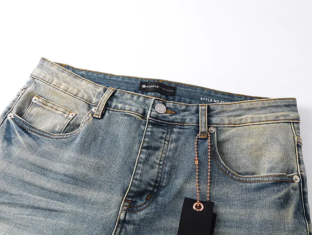 Purple Brand Distressed Light-Wash Flared Jeans