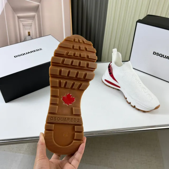 Dsquared2 Speed Trainer White Red Gum Lifestyle Sneakers