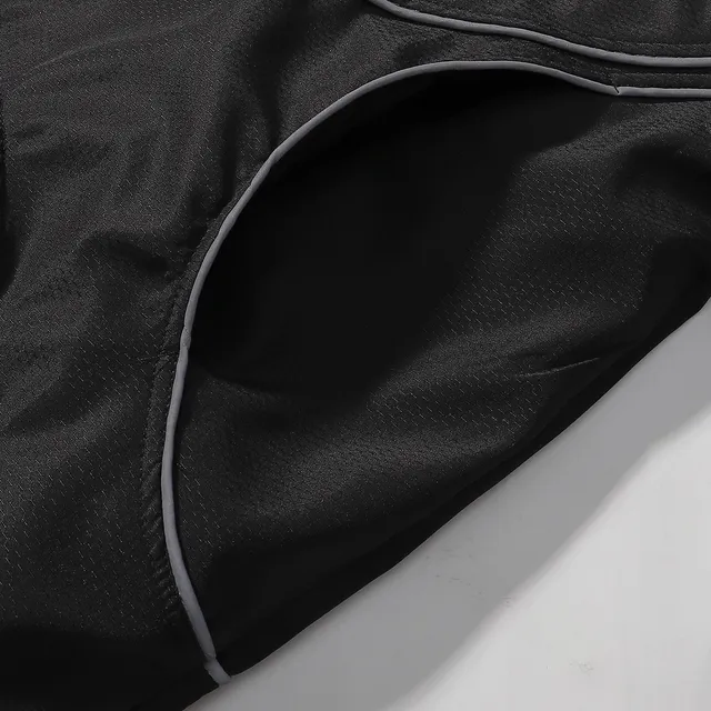 Supreme Black White Quarter-Zip Reflective Piping Windbreaker