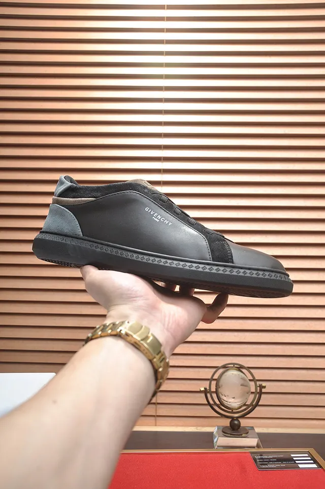 Givenchy City Sport Black Gray Suede Panel Lifestyle Sneakers