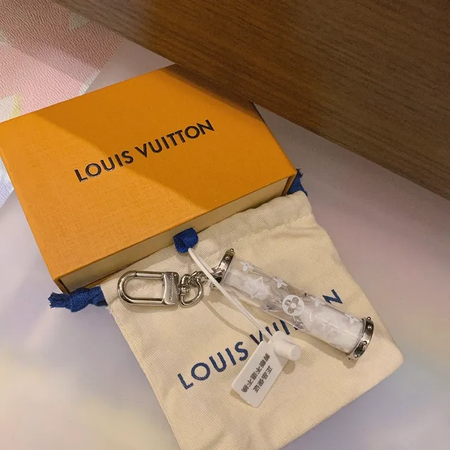 Louis Vuitton Monogram Hourglass Keychain Transparent Crossbody Bag