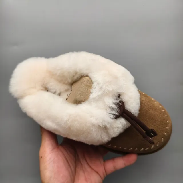 UGG Tasman Brown Suede Shearling-Lined Slippers