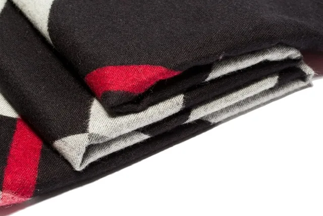 UGG Plaid-Striped Cashmere Scarf