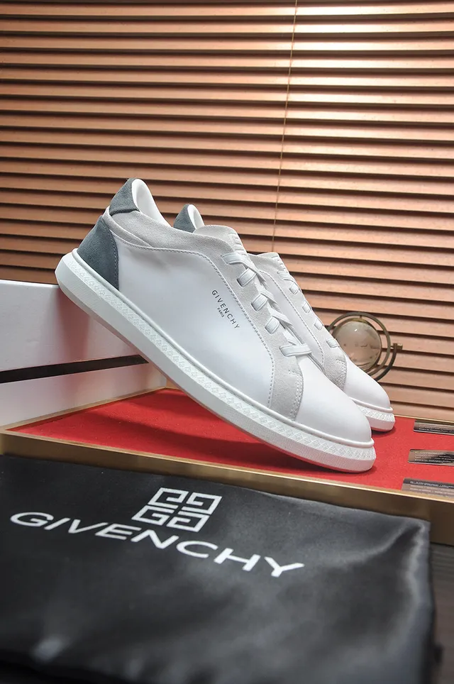 Givenchy City Sport White and Gray Leather Lifestyle Sneakers