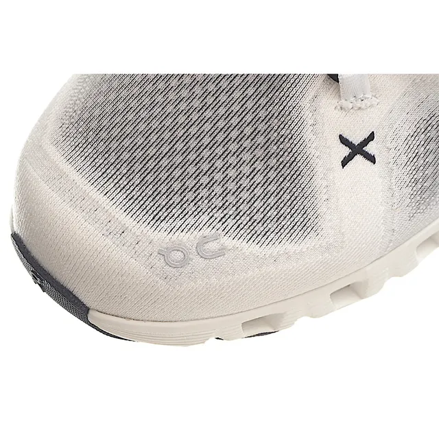 On Cloudmonster Off-White and Navy Running Shoes