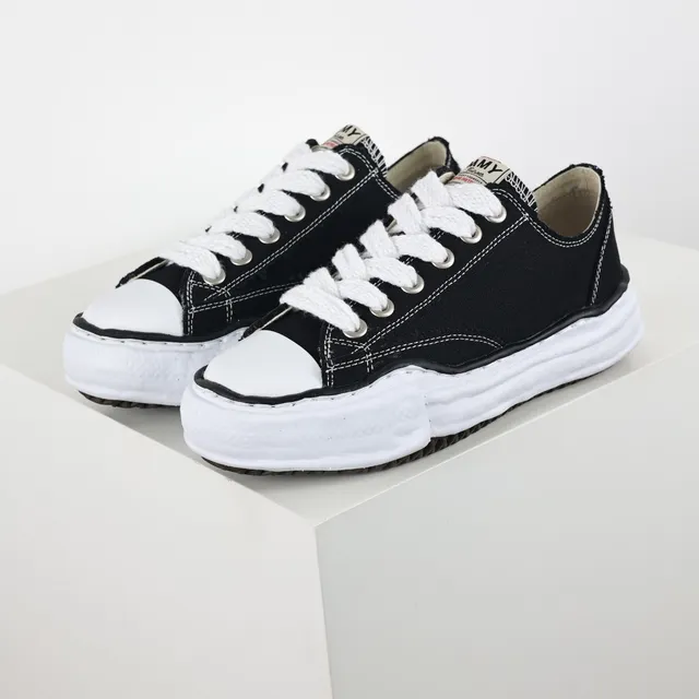 Maison Margiela Black White Deconstructed Layered Midsole Lifestyle Sneakers