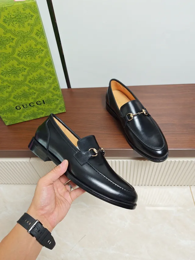Gucci Horsebit 1955 Black Leather Horsebit Loafers