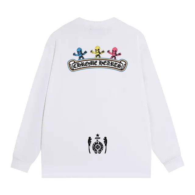 Chrome Hearts Graphic Print Black Long-Sleeve T-Shirt