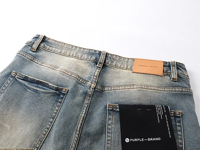 Purple Brand Distressed Light-Wash Flared Jeans