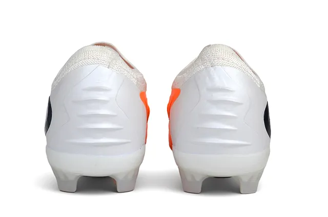 Nike Phantom GT Orange White Knit Upper Asymmetrical Lacing Firm-Ground Soccer Shoes