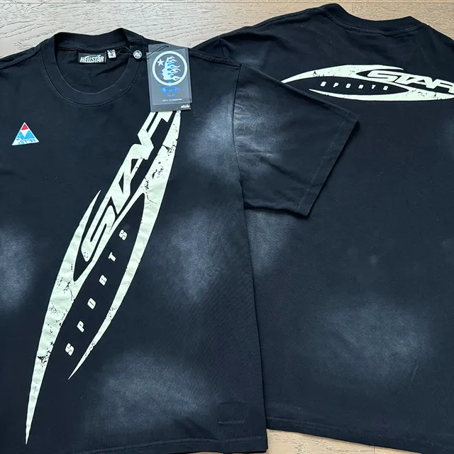 Helstar Star Graphic Distressed Black Tracksuit