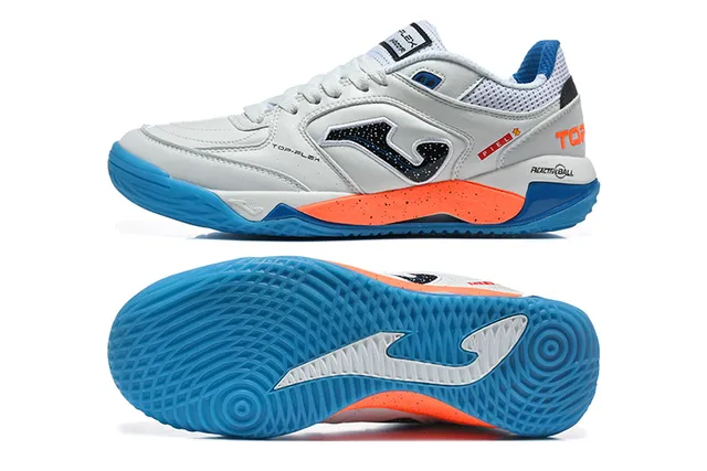 Joma Lex White Blue Low-Top Mesh-and-Synthetic Upper Sneakers