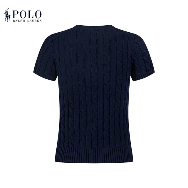 Polo Ralph Lauren Cable Knit Short-Sleeve Sweater