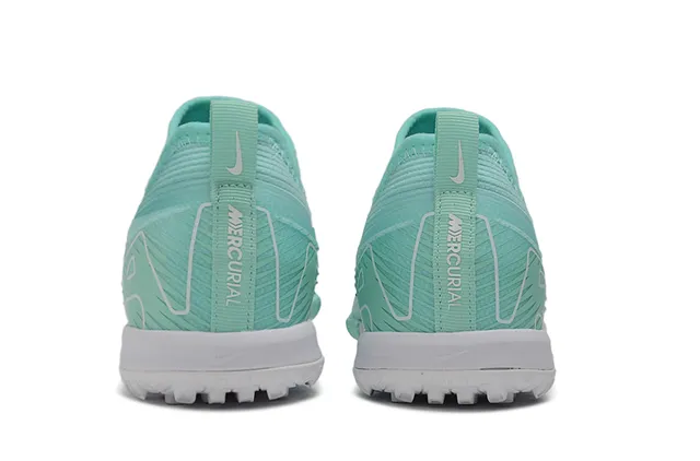 Nike Green White Knit Upper Low-Cut Indoor Soccer Shoes
