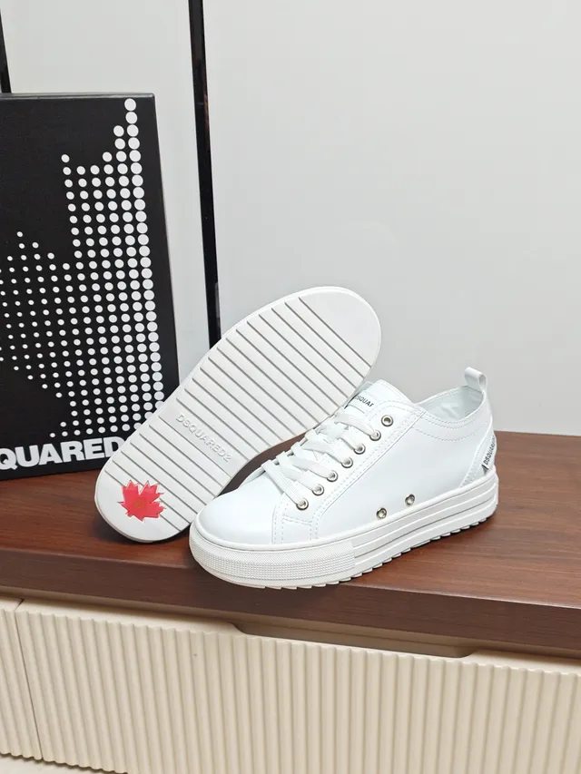 Dsquared2 ICON White Platform Lifestyle Sneakers