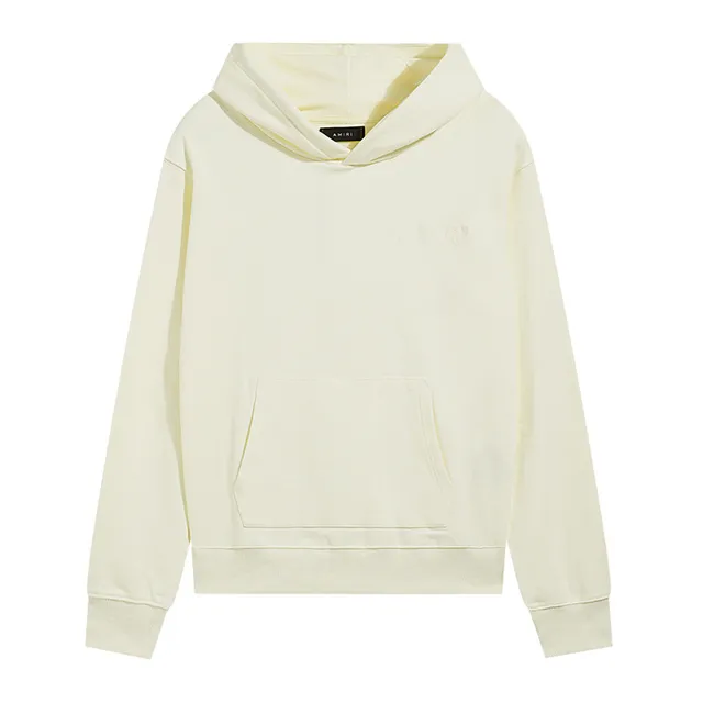 AMI Paris Black Gray Minimalist Tonal Logo Hoodie