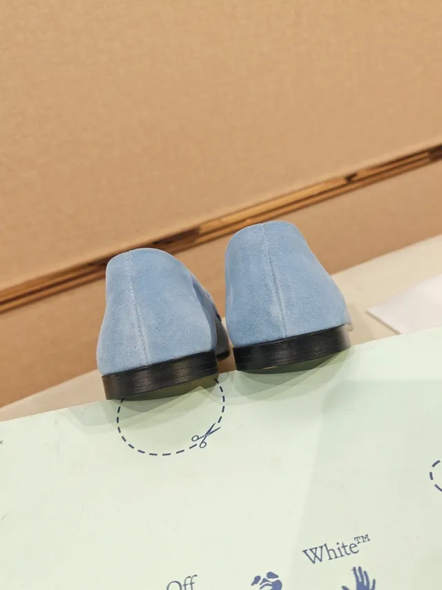 Light Blue Suede Tassel Loafer