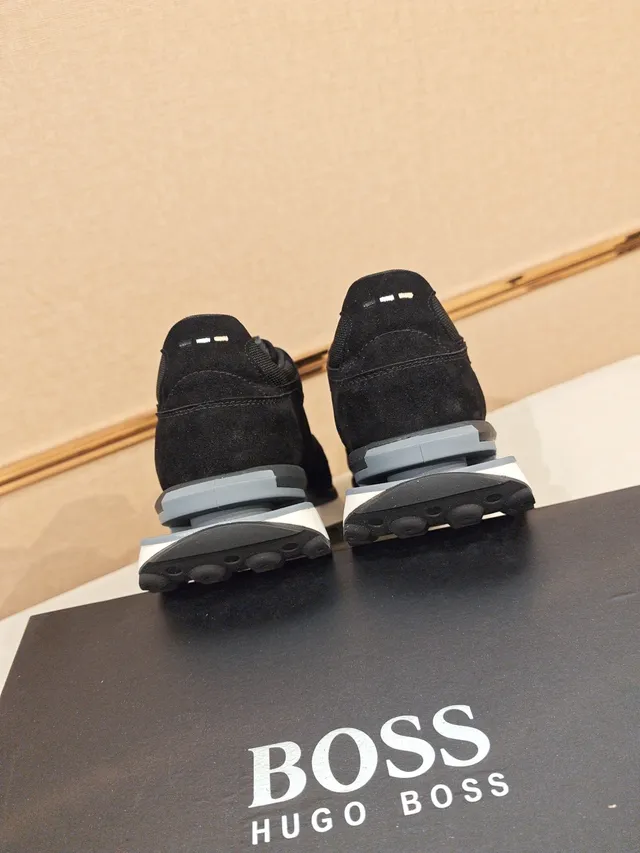 Black Suede and Mesh Low-Top Lifestyle Sneaker