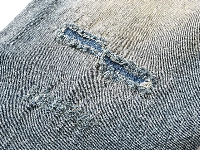 Purple Brand Distressed Light-Wash Flared Jeans