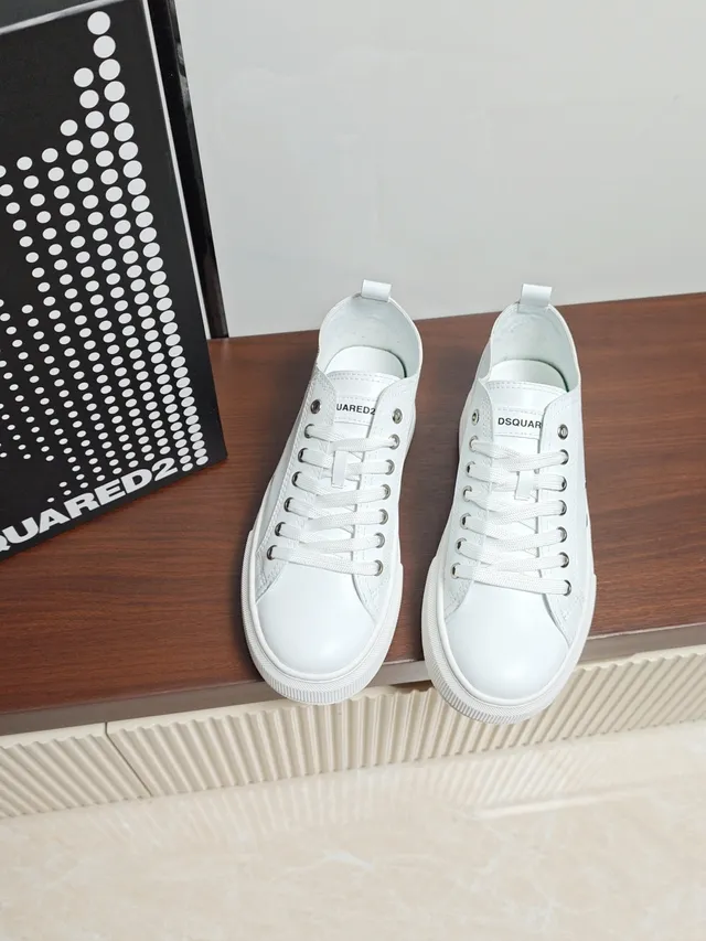 Dsquared2 ICON White Platform Lifestyle Sneakers