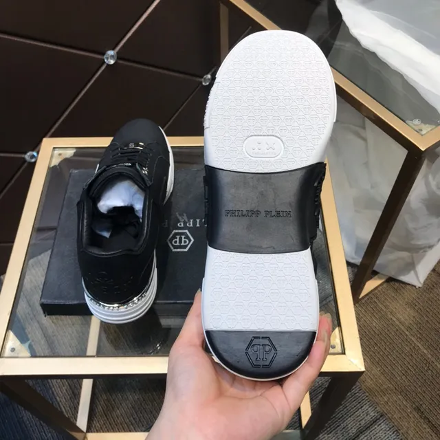 Philipp Plein PP Logo Sneaker Black and White Lifestyle Sneakers