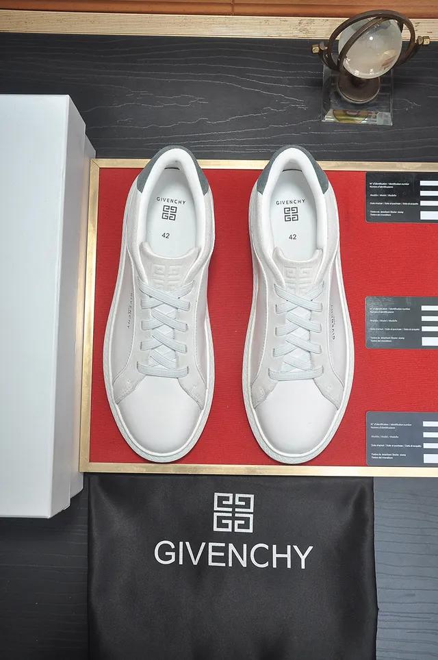 Givenchy City Sport White and Gray Leather Lifestyle Sneakers