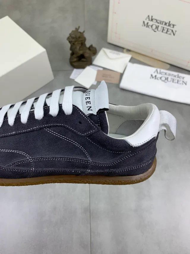 Alexander McQueen Oversized Sneaker Navy Suede Lifestyle Sneakers