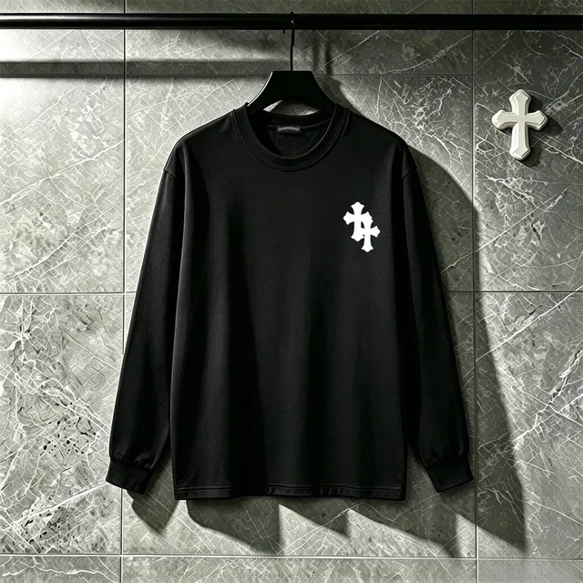 Comme des Garçons PLAY White Black Long-Sleeve Crewneck T-Shirt