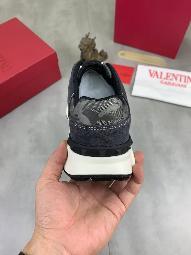 Valentino VLTN Camo Suede Chunky Sneakers